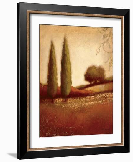 Crimson Dusk-Edward Raymes-Framed Art Print