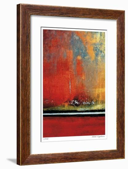 Crimson Evening Surf-Luann Ostergaard-Framed Giclee Print