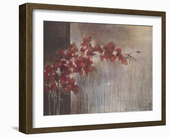 Crimson Flora-Terri Burris-Framed Art Print