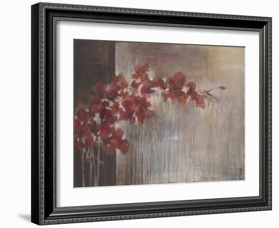 Crimson Flora-Terri Burris-Framed Art Print