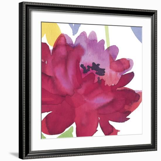 Crimson Flower I-Sandra Jacobs-Framed Art Print