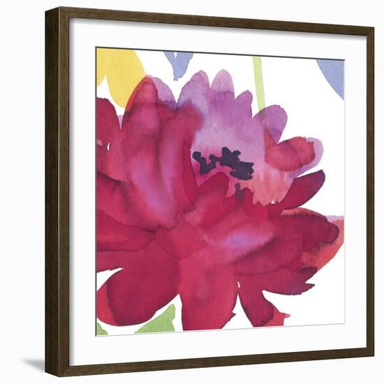 Crimson Flower I-Sandra Jacobs-Framed Art Print