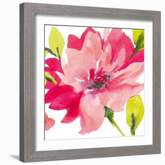 Crimson Flower II-Sandra Jacobs-Framed Giclee Print