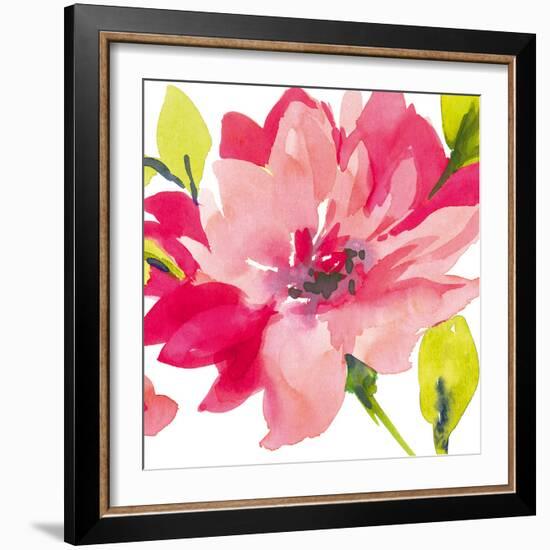 Crimson Flower II-Sandra Jacobs-Framed Giclee Print