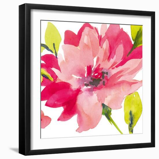 Crimson Flower II-Sandra Jacobs-Framed Giclee Print