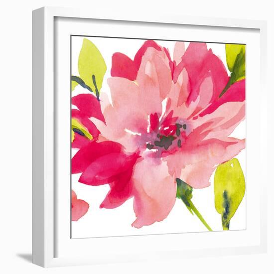 Crimson Flower II-Sandra Jacobs-Framed Giclee Print