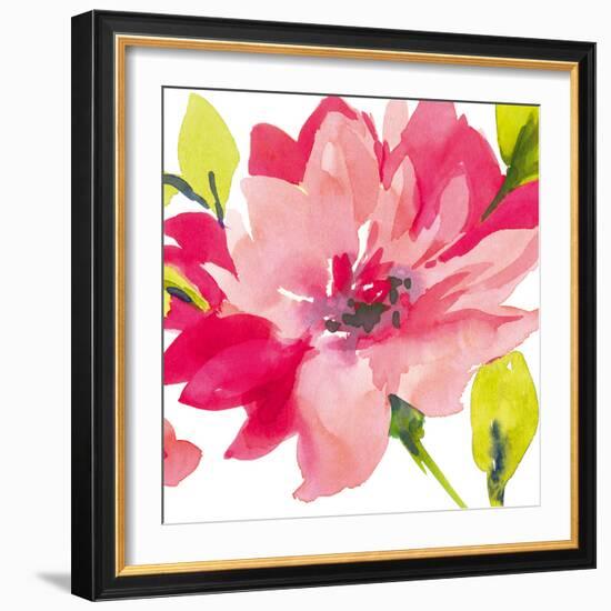 Crimson Flower II-Sandra Jacobs-Framed Giclee Print