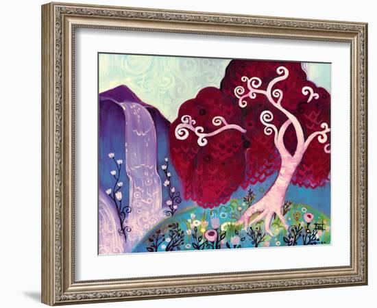 Crimson King Falls-Natasha Wescoat-Framed Giclee Print