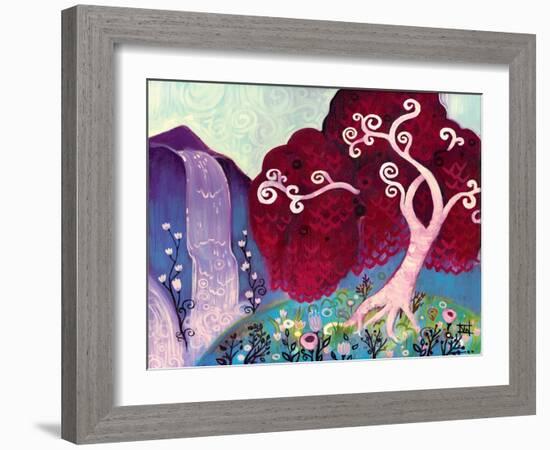 Crimson King Falls-Natasha Wescoat-Framed Giclee Print