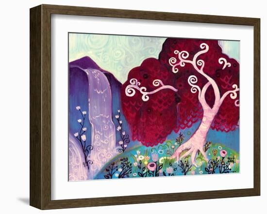 Crimson King Falls-Natasha Wescoat-Framed Giclee Print