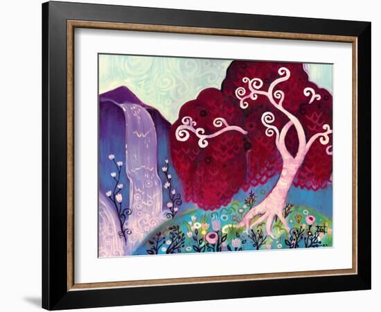 Crimson King Falls-Natasha Wescoat-Framed Giclee Print