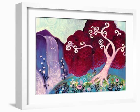Crimson King Falls-Natasha Wescoat-Framed Giclee Print