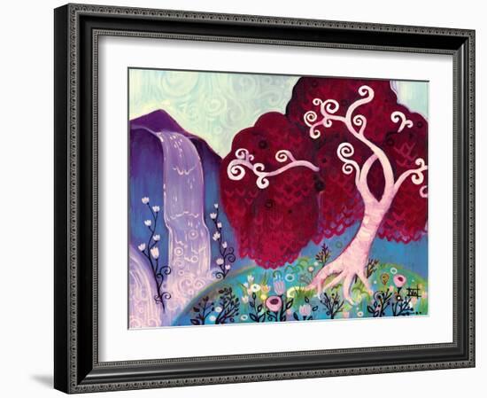 Crimson King Falls-Natasha Wescoat-Framed Giclee Print