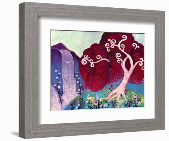 Crimson King Falls-Natasha Wescoat-Framed Giclee Print