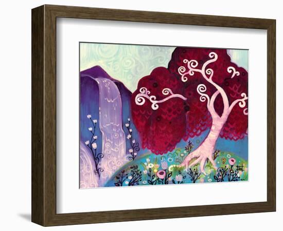 Crimson King Falls-Natasha Wescoat-Framed Giclee Print