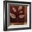 Crimson Leaf Study I-Ursula Salemink-Roos-Framed Giclee Print