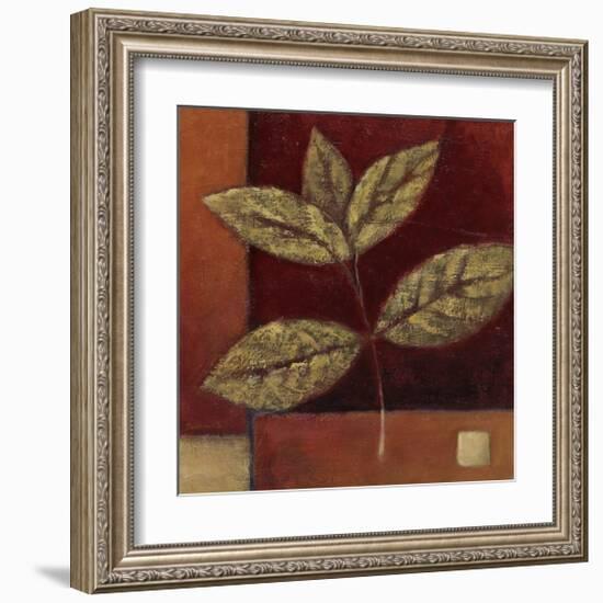 Crimson Leaf Study II-Ursula Salemink-Roos-Framed Giclee Print