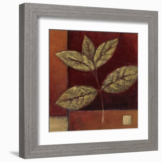 Crimson Leaf Study II-Ursula Salemink-Roos-Framed Giclee Print