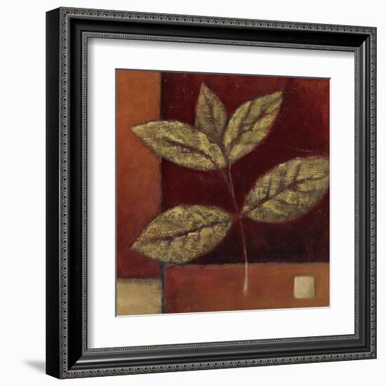 Crimson Leaf Study II-Ursula Salemink-Roos-Framed Giclee Print