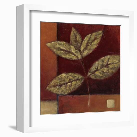 Crimson Leaf Study II-Ursula Salemink-Roos-Framed Giclee Print