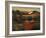 Crimson Light in Tuscany-John Zaccheo-Framed Giclee Print