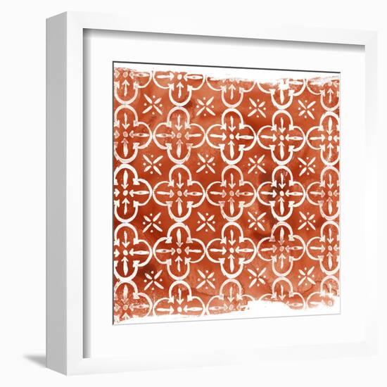Crimson Motif IV-June Vess-Framed Art Print