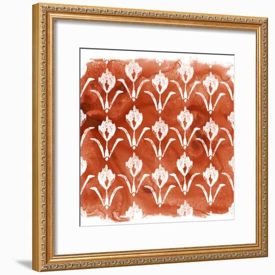 Crimson Motif V-June Vess-Framed Art Print