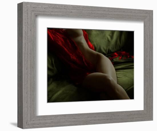 Crimson Olive Ivory-Lauren Bentley-Framed Photographic Print