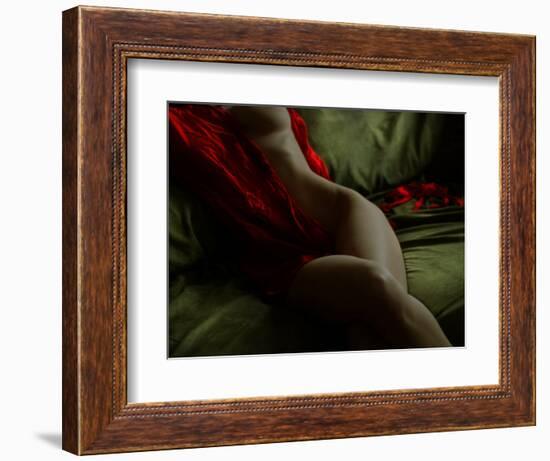 Crimson Olive Ivory-Lauren Bentley-Framed Photographic Print