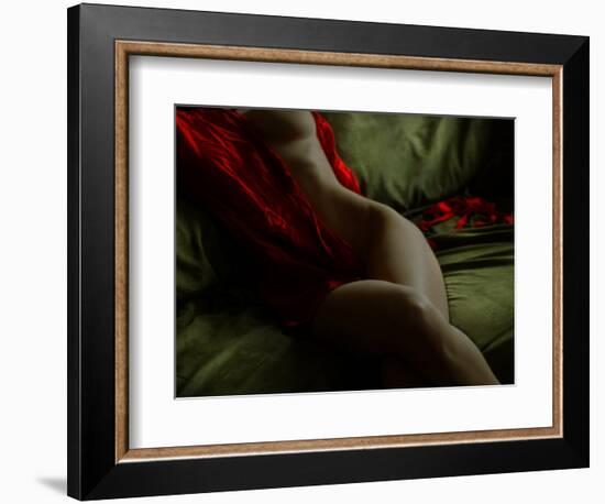 Crimson Olive Ivory-Lauren Bentley-Framed Photographic Print