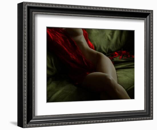 Crimson Olive Ivory-Lauren Bentley-Framed Photographic Print