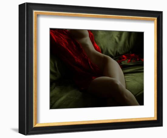 Crimson Olive Ivory-Lauren Bentley-Framed Photographic Print