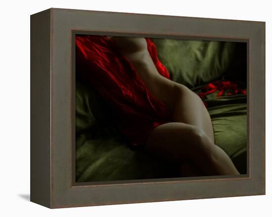 Crimson Olive Ivory-Lauren Bentley-Framed Premier Image Canvas