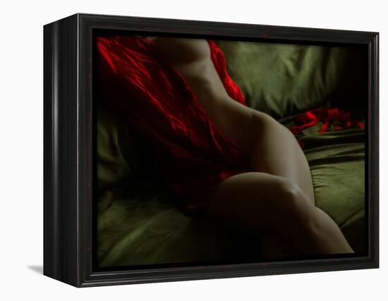 Crimson Olive Ivory-Lauren Bentley-Framed Premier Image Canvas