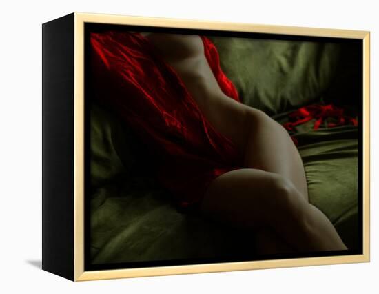 Crimson Olive Ivory-Lauren Bentley-Framed Premier Image Canvas