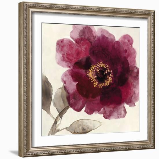 Crimson Peony I-Asia Jensen-Framed Art Print