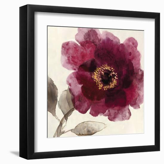 Crimson Peony I-Asia Jensen-Framed Art Print