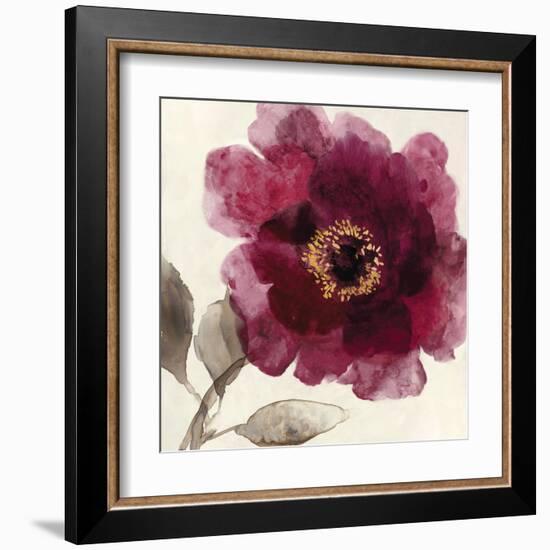 Crimson Peony I-Asia Jensen-Framed Art Print