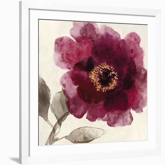 Crimson Peony I-Asia Jensen-Framed Art Print