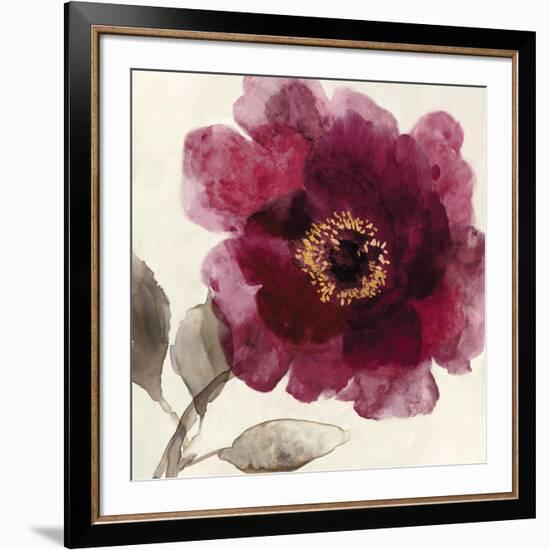 Crimson Peony I-Asia Jensen-Framed Art Print