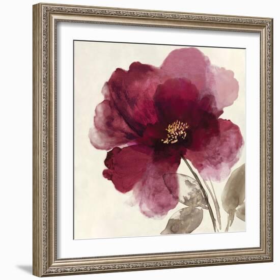 Crimson Peony II-Asia Jensen-Framed Art Print