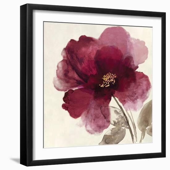 Crimson Peony II-Asia Jensen-Framed Art Print