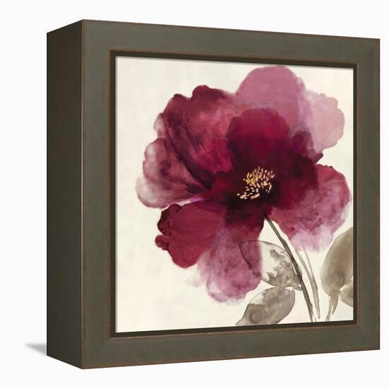 Crimson Peony II-Asia Jensen-Framed Stretched Canvas