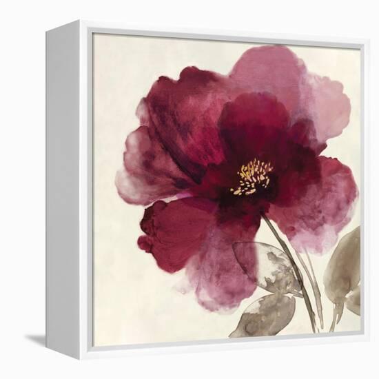 Crimson Peony II-Asia Jensen-Framed Stretched Canvas