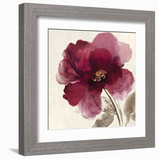 Crimson Peony II-Asia Jensen-Framed Art Print