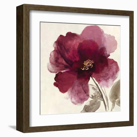 Crimson Peony II-Asia Jensen-Framed Art Print