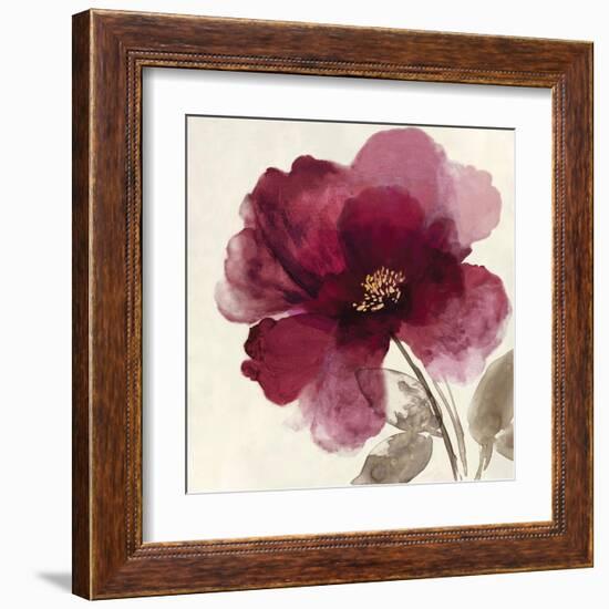 Crimson Peony II-Asia Jensen-Framed Art Print