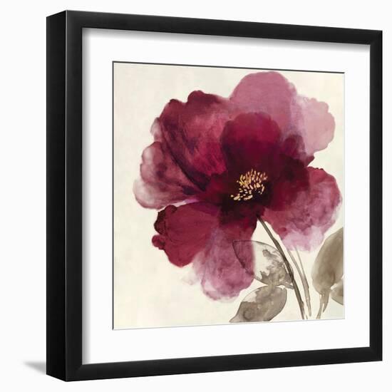 Crimson Peony II-Asia Jensen-Framed Art Print