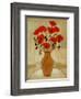 Crimson Poppies-Beverly Jean-Framed Art Print
