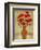 Crimson Poppies-Beverly Jean-Framed Art Print